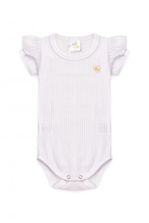 Conjunto Body Canelado Menina - Natal - Vermelho - Ame Kids