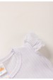 Conjunto Bata Shorts Natal Canelado Bebê - Branco - Ame Kids