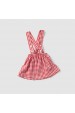 Salopete Xadrez Vichy  - Vermelho - Ame Kids