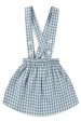 Salopete Xadrez Vichy - Azul - Ame Kids