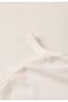 Conjunto Body Alcinha Canelado Curto Menina - Off-White - Ame Kids