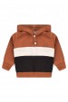 Conjunto Casaco e Calça Moletom - Tricolor Marrom - Ame Kids