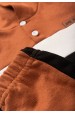 Conjunto Casaco e Calça Moletom - Tricolor Marrom - Ame Kids