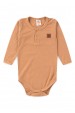 Conjunto Body Canelado Botões Menino - Cobre - Ame Kids