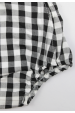Romper Xadrez Preto e Branco - Ame Kids