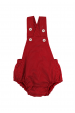Romper Tricoline Poá - Vermelho - Ame Kids