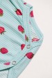Conjunto Canelado Light Curto - Moranguinho Azul Bebê - Ame Kids