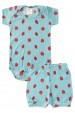 Conjunto Canelado Light Curto - Moranguinho Azul Bebê - Ame Kids