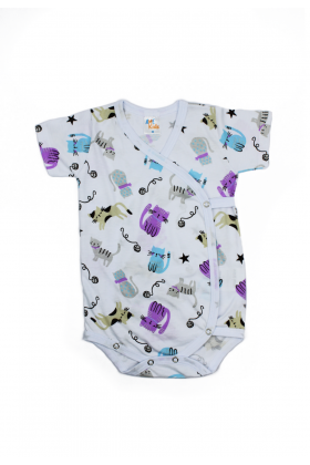 Body Kimono Curto Gatinho - Ame Kids