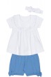 Conjunto Blusa e Shorts  - Off-White - Randa Mundu