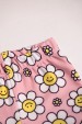 Conjunto Body Alcinha Canelado Menina - Margaridas Rosa Bebê - Ame Kids