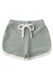 Conjunto Blusa Shorts Canelado Menina - Verde Jade - Ame Kids