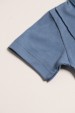 Conjunto de Blusa e Shorts Meia Malha Menino - Azul - Ame Kids