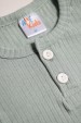Conjunto Blusa com Botões e Shorts Canelado Menina - Verde Jade - Ame Kids