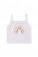 Conjunto Alcinha Canelado Curto Menina - Arco Iris Caramelo - Ame Kids