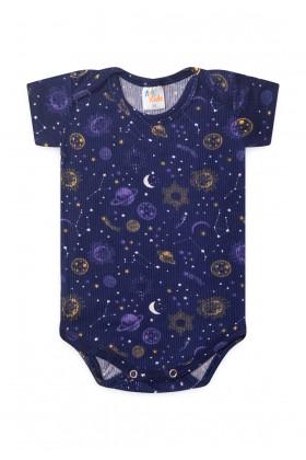 Conjunto Canelado Light Curto - Zodiac Azul Marinho - Ame Kids