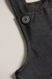 Jardineira Curta Cotton Jeans - Preto - Jidi