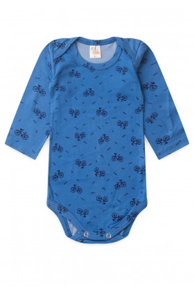 Conjunto Suede Longo Estampado - Azul Celeste - Ame Kids