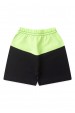 Conjunto de Blusa e Shorts Meia Malha Menino - Preto e Verde -  Ame Kids