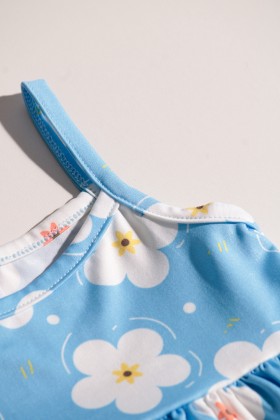 Vestido Alcinha Curto Menina - Margaridas - Ame Kids