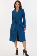 Vestido Midi de Alfaiataria Feminina Edith - Azul Marinho - Tlic Rio