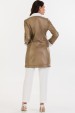 Casaco Feminino Manga Longa Stefany - Bege com Off White - Tlic Rio
