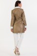 Casaco Feminino Manga Longa Stefany - Bege com Off White - Tlic Rio
