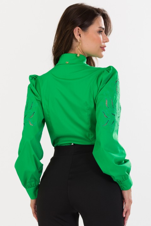 Camisa de Alfaiataria Feminina Dalila - Verde - Tlic Rio