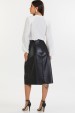 Saia Midi de Alfaiataria Feminina Odete - Preto - Tlic Rio