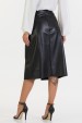 Saia Midi de Alfaiataria Feminina Odete - Preto - Tlic Rio