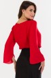 Blusa de Alfaiataria Feminina Manga Longa Dinorah - Vermelho - Tlic Rio