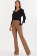 Calça Flare de Alfaiataria Feminina Sandy - Imbuia - Tlic Rio