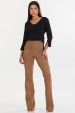 Calça Flare de Alfaiataria Feminina Sandy - Imbuia - Tlic Rio