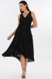 Vestido Midi de Alfaiataria Feminina Elsa - Preto - Tlic Rio