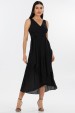 Vestido Midi de Alfaiataria Feminina Elsa - Preto - Tlic Rio