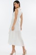 Vestido Midi de Alfaiataria Feminina Elsa - Off White - Tlic Rio