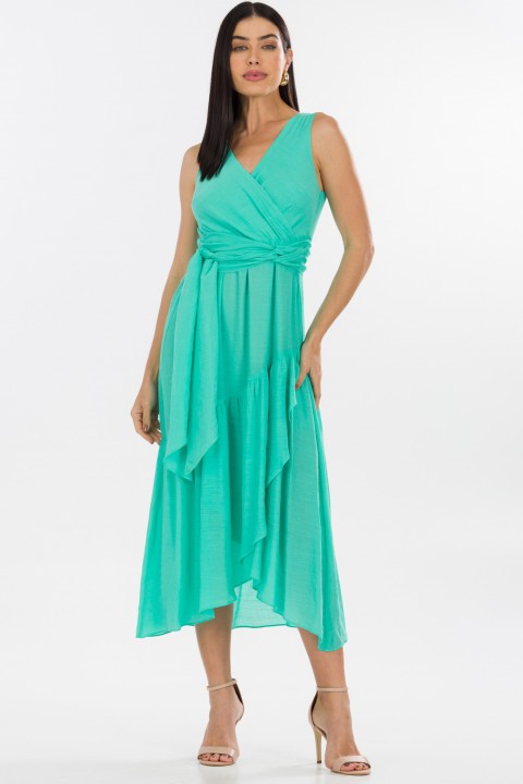 Vestido Midi de Alfaiataria Feminina Elsa - Verde Turmalina - Tlic Rio