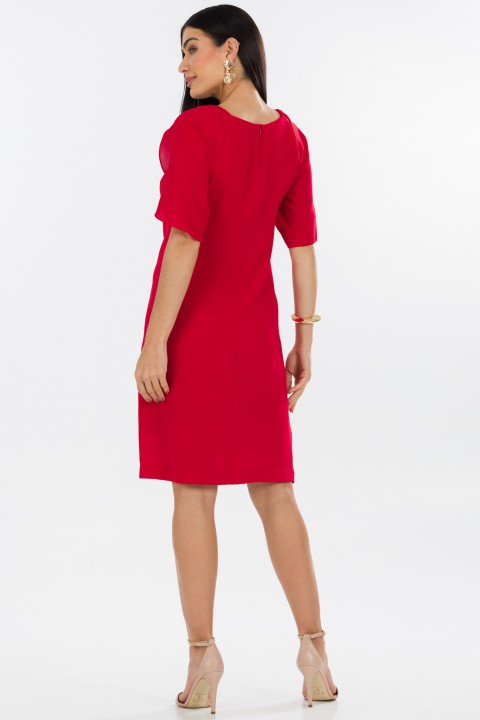 Vestido Curto de Alfaiataria Feminina Bernadete - Vermelho Espinela - Tlic Rio