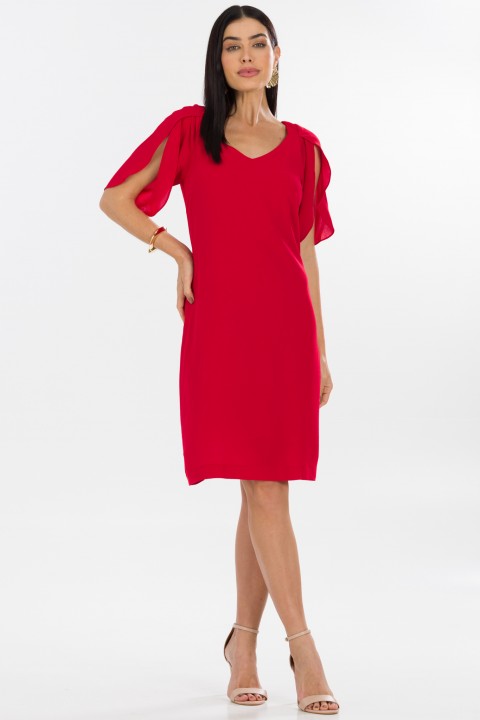 Vestido Curto de Alfaiataria Feminina Bernadete - Vermelho Espinela - Tlic Rio