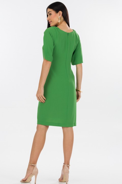 Vestido Curto de Alfaiataria Feminina Bernadete - Verde Foliage - Tlic Rio