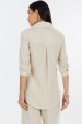 Camisa Manga 3/4 de Alfaiataria Feminina Francine - Natural - Tlic Rio