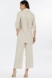 Camisa Manga 3/4 de Alfaiataria Feminina Francine - Natural - Tlic Rio