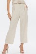 Calça Pantacourt de Alfaiataria Feminina Nikita - Natural - Tlic Rio