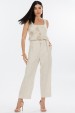 Calça Pantacourt de Alfaiataria Feminina Nikita - Natural - Tlic Rio