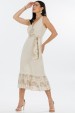 Vestido Midi de Alfaiataria Feminina Izabel - Natural - Tlic Rio
