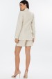 Blazer Manga Longa de Alfaiataria Feminina Eleanor - Natural - Tlic Rio