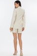 Blazer Manga Longa de Alfaiataria Feminina Eleanor - Natural - Tlic Rio