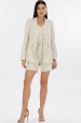 Blazer Manga Longa de Alfaiataria Feminina Eleanor - Natural - Tlic Rio
