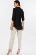 Camisa Alongada de Alfaiataria Feminina Lena - Preto - Tlic Rio