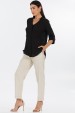 Camisa Alongada de Alfaiataria Feminina Lena - Preto - Tlic Rio